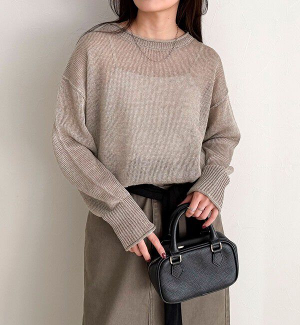 fredy emue「LINEN100ニットプルオーバー」|ニット・セーター|