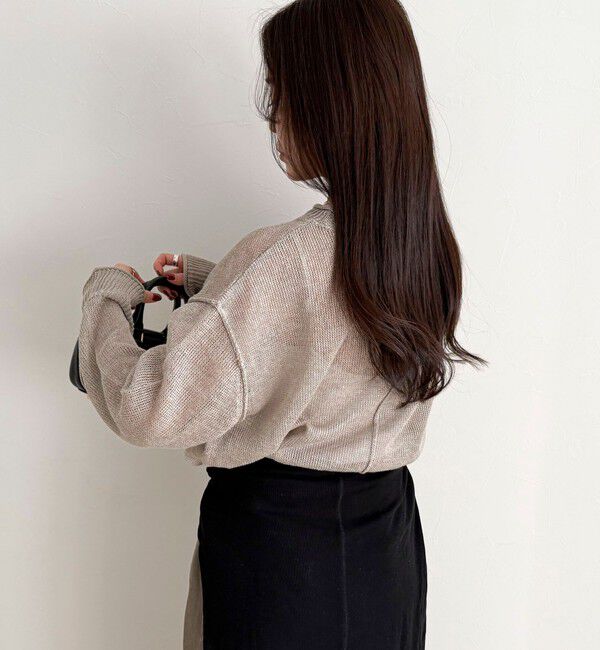 fredy emue「LINEN100ニットプルオーバー」|ニット・セーター|