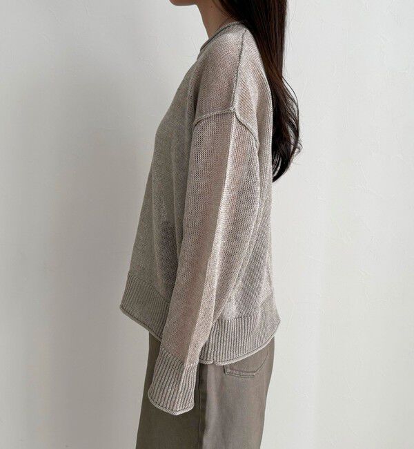 fredy emue「LINEN100ニットプルオーバー」|ニット・セーター|