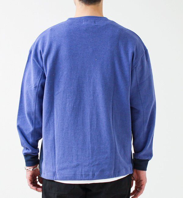 GLOSTER「【一枚でサマになる】ブークレ配色ラインプルオーバー」|Tシャツ・カットソー|