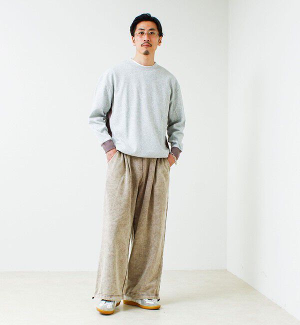 GLOSTER「【一枚でサマになる】ブークレ配色ラインプルオーバー」|Tシャツ・カットソー|