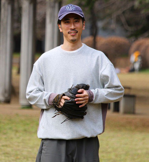 GLOSTER「【一枚でサマになる】ブークレ配色ラインプルオーバー」|Tシャツ・カットソー|