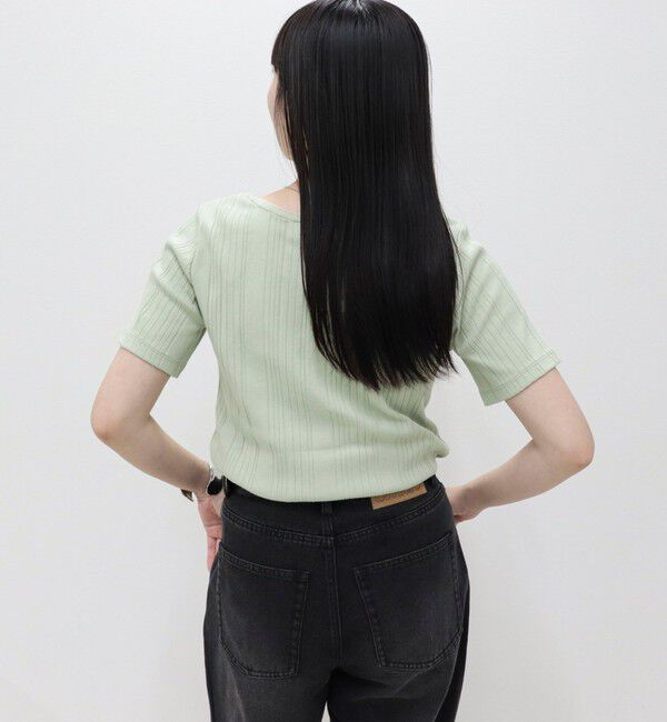 fredy emue「ランダムテレコ5分袖Tシャツ」|Tシャツ・カットソー|
