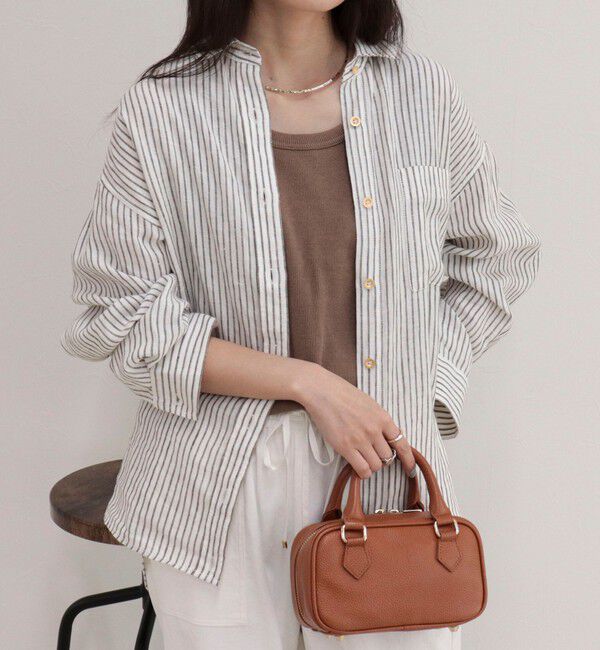 fredy emue「LINEN100 2WAYカシュクールシャツ」|シャツ・ブラウス|