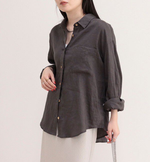 fredy emue「LINEN100 2WAYカシュクールシャツ」|シャツ・ブラウス|