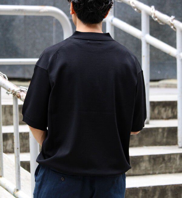 GLOSTER「【ラクなのに上品】コットンタッチリラックスポロ」|ポロシャツ|