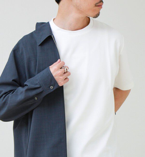 GLOSTER「【抗菌防臭/ビジカジ対応】ポンチ素材 ジャケＴ」|Tシャツ・カットソー|