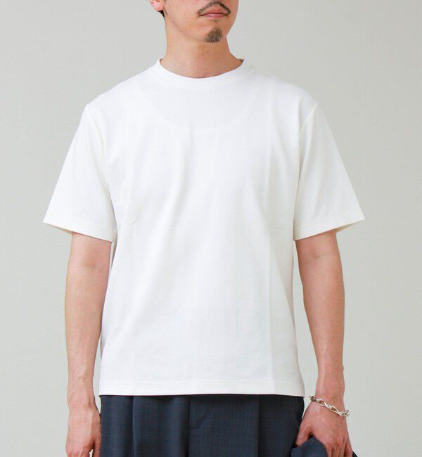 GLOSTER「【抗菌防臭/ビジカジ対応】ポンチ素材 ジャケＴ」|Tシャツ・カットソー|