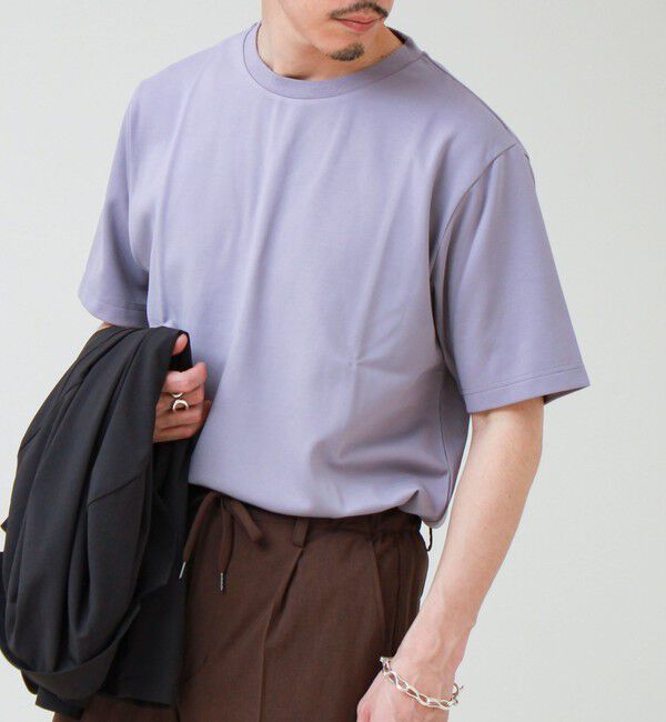 GLOSTER「【抗菌防臭/ビジカジ対応】ポンチ素材 ジャケＴ」|Tシャツ・カットソー|