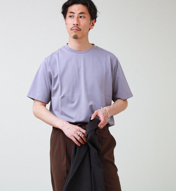 GLOSTER「【抗菌防臭/ビジカジ対応】ポンチ素材 ジャケＴ」|Tシャツ・カットソー|