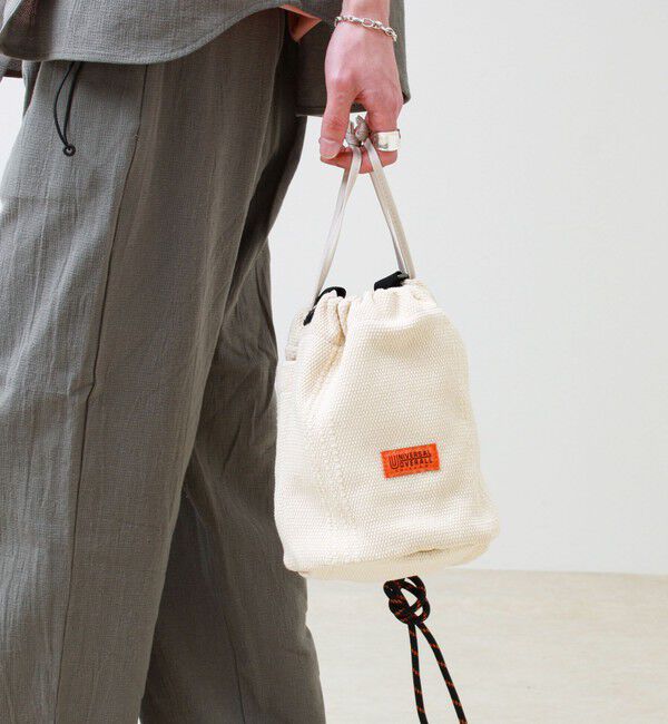 GLOSTER「【UNIVERSAL OVERALL】Summer knit purse」|ショルダー・メッセンジャー|