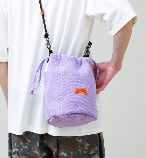 GLOSTER「【UNIVERSAL OVERALL】Summer knit purse」|ショルダー・メッセンジャー|