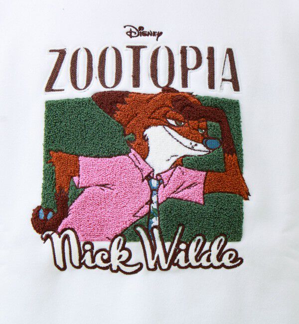 GLOSTER「【ZOOTOPIA/ズートピア】ニック＆ジュディ サガラ刺繍クルースウェット 裏起毛」|スウェット・ジャージ|