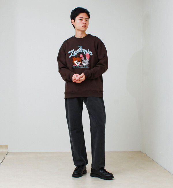 GLOSTER「【ZOOTOPIA/ズートピア】ニック＆ジュディ サガラ刺繍クルースウェット 裏起毛」|スウェット・ジャージ|