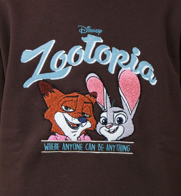 GLOSTER「【ZOOTOPIA/ズートピア】ニック＆ジュディ サガラ刺繍クルースウェット 裏起毛」|スウェット・ジャージ|