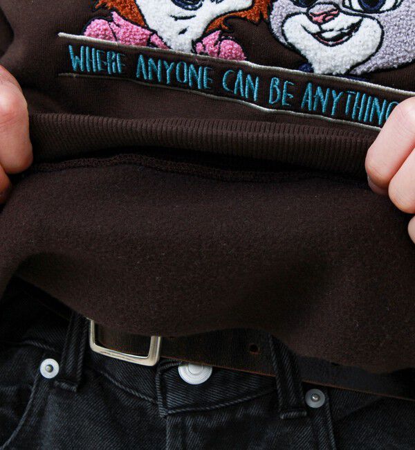 GLOSTER「【ZOOTOPIA/ズートピア】ニック＆ジュディ サガラ刺繍クルースウェット 裏起毛」|スウェット・ジャージ|