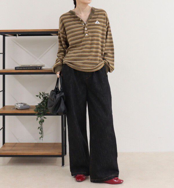 fredy emue「【GEVACO/ゲバコ】リンガーヘンリーボーダーロンTシャツ」|Tシャツ・カットソー|