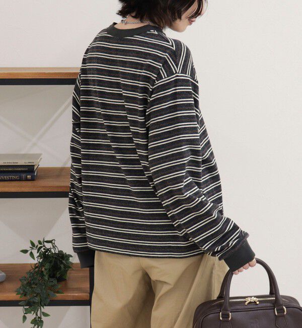 fredy emue「【GEVACO/ゲバコ】リンガーヘンリーボーダーロンTシャツ」|Tシャツ・カットソー|