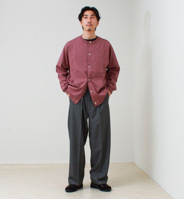 GLOSTER「【BOY BACK FANCY】裏配色  クルーネックカーディガン」|カーディガン|