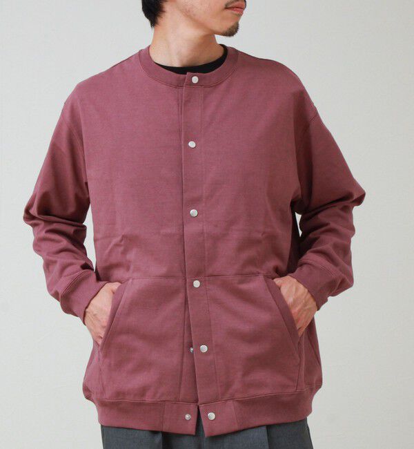 GLOSTER「【BOY BACK FANCY】裏配色  クルーネックカーディガン」|カーディガン|