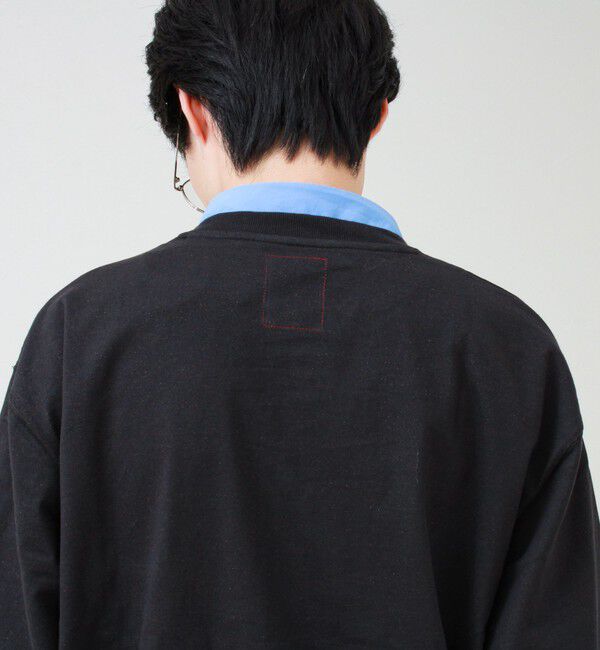 GLOSTER「【BOY BACK FANCY】裏配色  クルーネックカーディガン」|カーディガン|