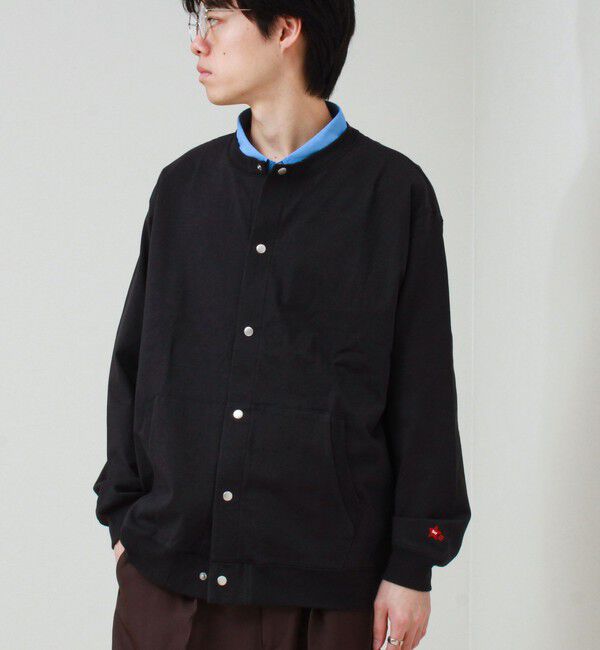 GLOSTER「【BOY BACK FANCY】裏配色  クルーネックカーディガン」|カーディガン|