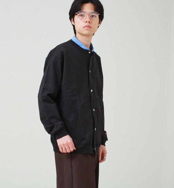 GLOSTER「【BOY BACK FANCY】裏配色  クルーネックカーディガン」|カーディガン|