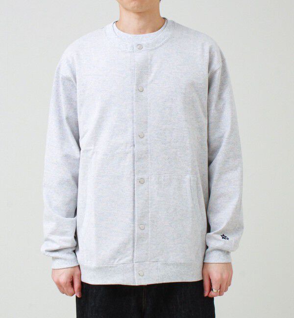 GLOSTER「【BOY BACK FANCY】裏配色  クルーネックカーディガン」|カーディガン|