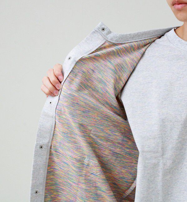 GLOSTER「【BOY BACK FANCY】裏配色  クルーネックカーディガン」|カーディガン|