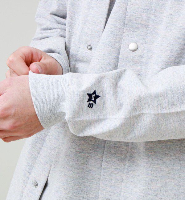 GLOSTER「【BOY BACK FANCY】裏配色  クルーネックカーディガン」|カーディガン|