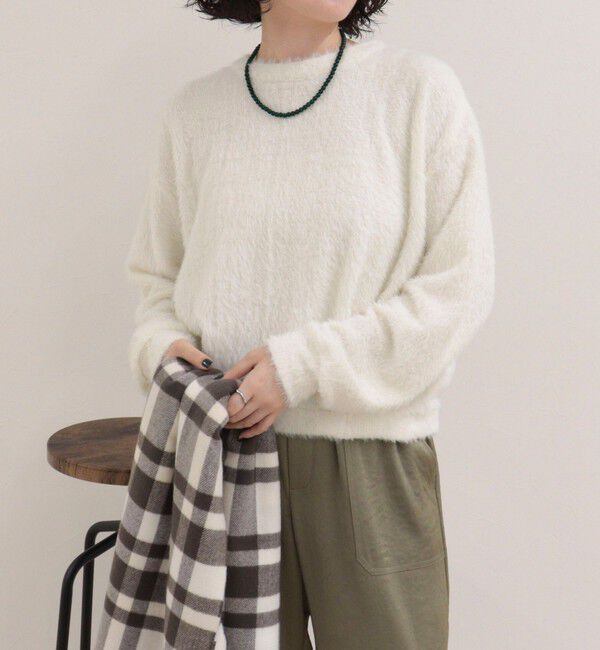 fredy emue「シャギー裾タックプルオーバー」|Tシャツ・カットソー|オフホワイト