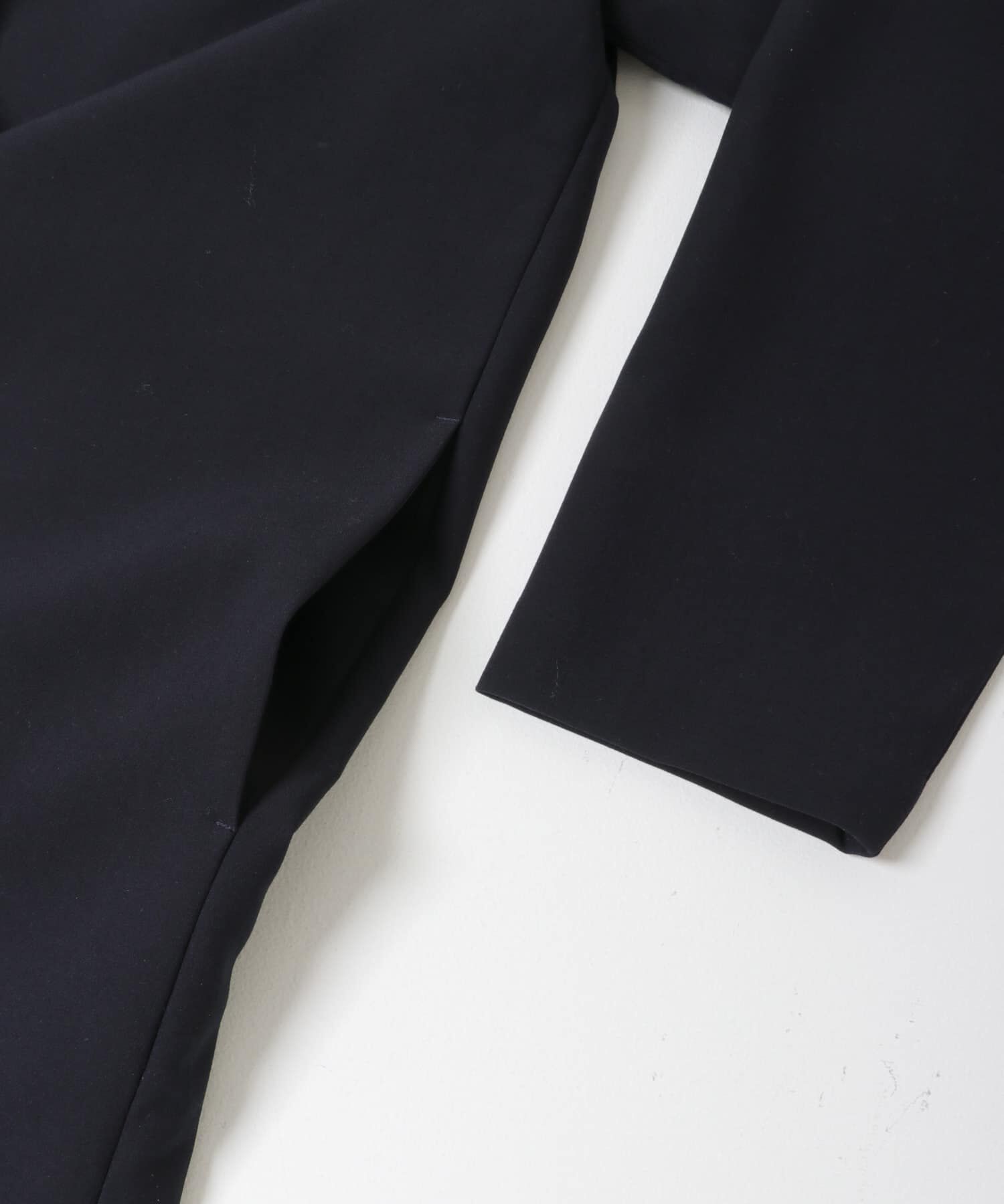 URBAN RESEARCH DOORS「『WEB限定』ダブルクロスガウンコート」|ノーカラーコート|