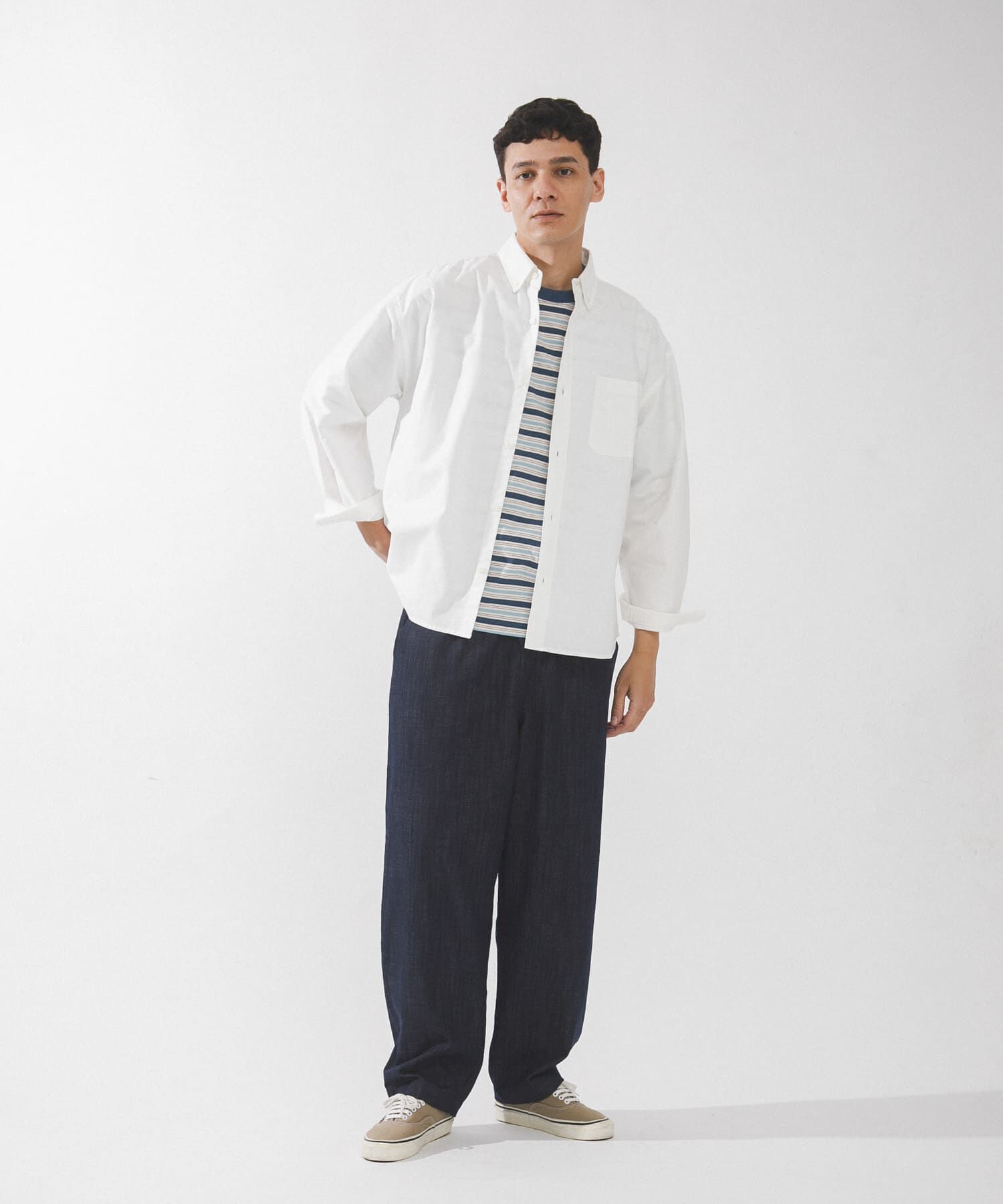 Sonny Label 「抗菌オックスボタンダウンオーバーシャツ」|シャツ・ブラウス|