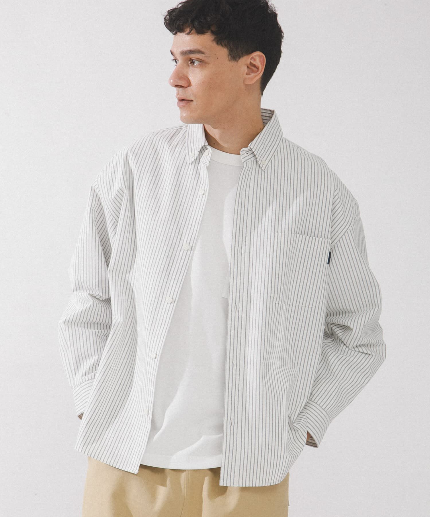 Sonny Label 「抗菌オックスボタンダウンオーバーシャツ」|シャツ・ブラウス|ホワイト系その他