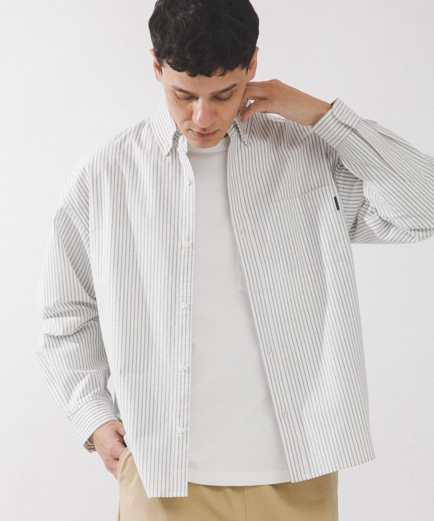 Sonny Label 「抗菌オックスボタンダウンオーバーシャツ」|シャツ・ブラウス|