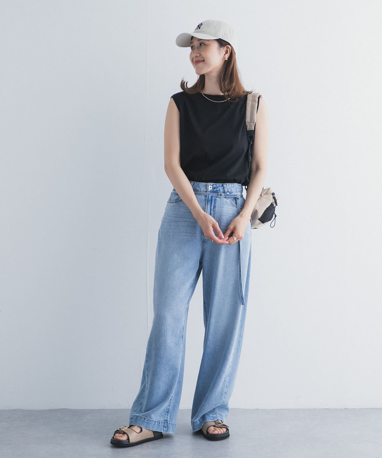 URBAN RESEARCH DOORS「インナーノースリーブプルオーバー」|タンクトップ|