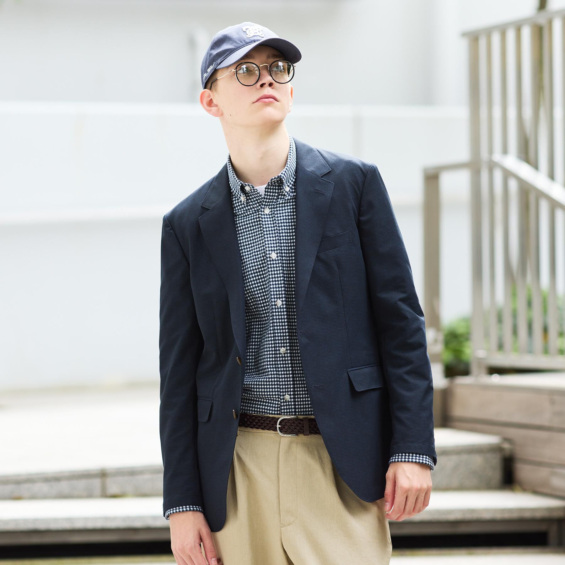 TAKEO KIKUCHI「【抗菌防臭】COOL DOTS（R）ドビープリント ジャケット」|テーラードジャケット|