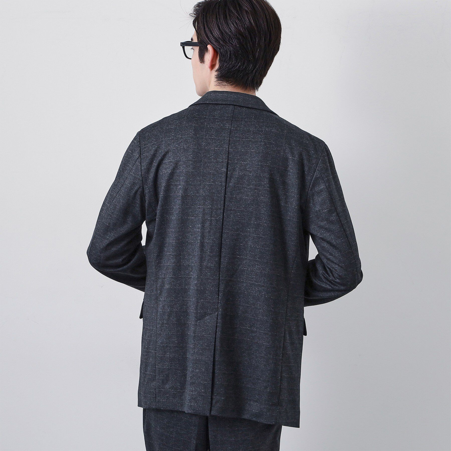 THE SHOP TK「【動きやすい、快適ビジネスジャケット】TRジャージ ジャケット　セットアップ可/洗濯機OK/ストレッ」|テーラードジャケット|