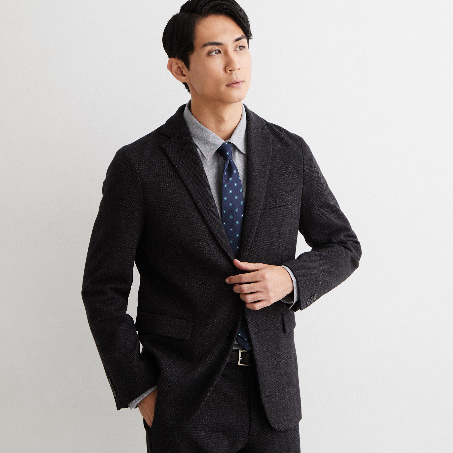THE SHOP TK「【セットアップ可】尾州ジャージ ピンヘッドジャケット」|テーラードジャケット|