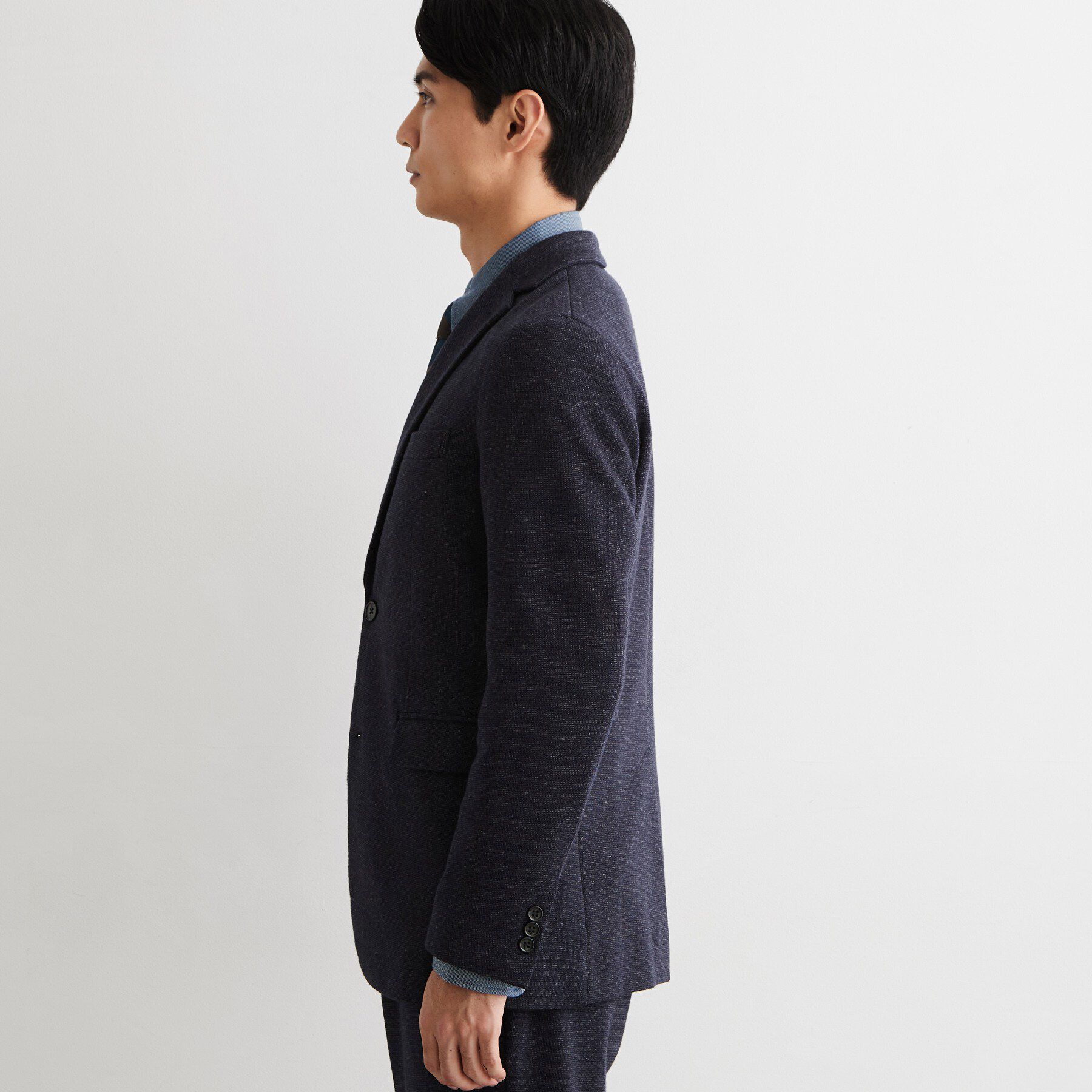 THE SHOP TK「【セットアップ可】尾州ジャージ ピンヘッドジャケット」|テーラードジャケット|