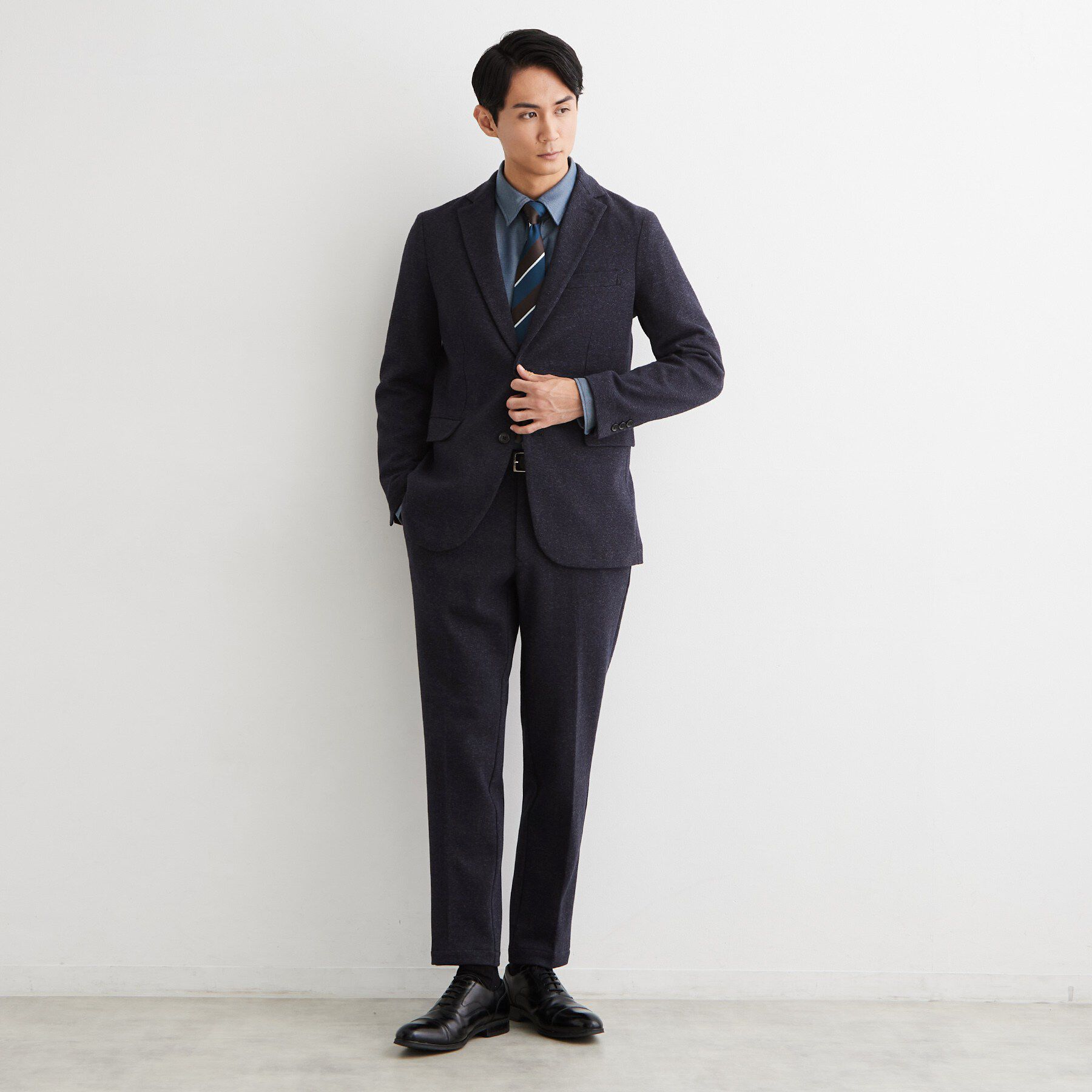 THE SHOP TK「【セットアップ可】尾州ジャージ ピンヘッドスラックス」|その他|