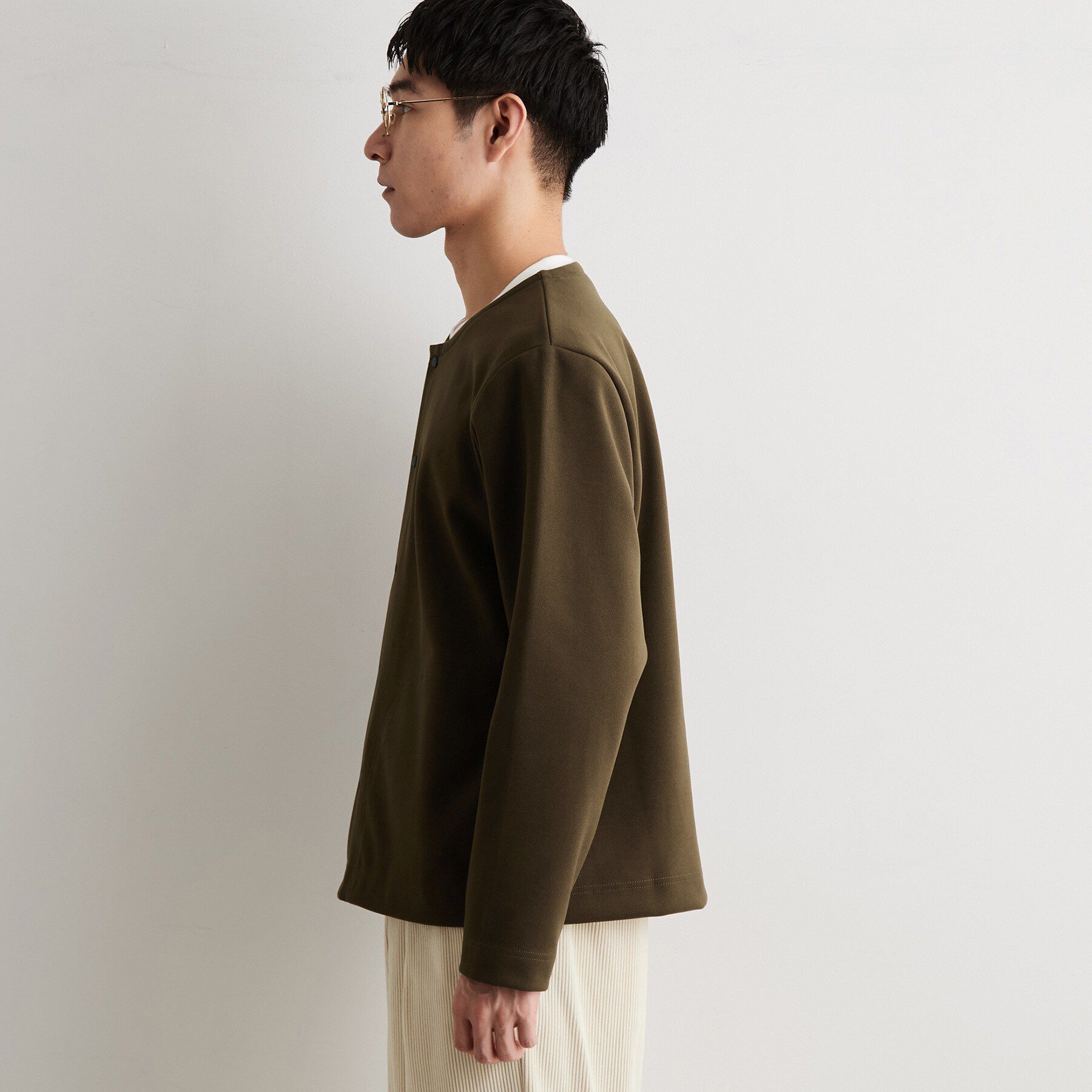 THE SHOP TK「【洗濯機OK】ラウンドカットカーディガン」|カーディガン|