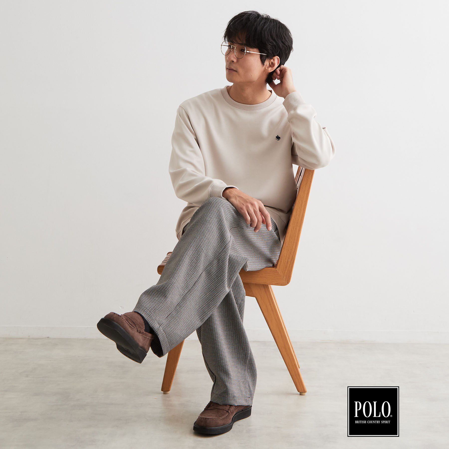 THE SHOP TK「POLO BCS ／ 別注ダンボールスウェット」|Tシャツ・カットソー|