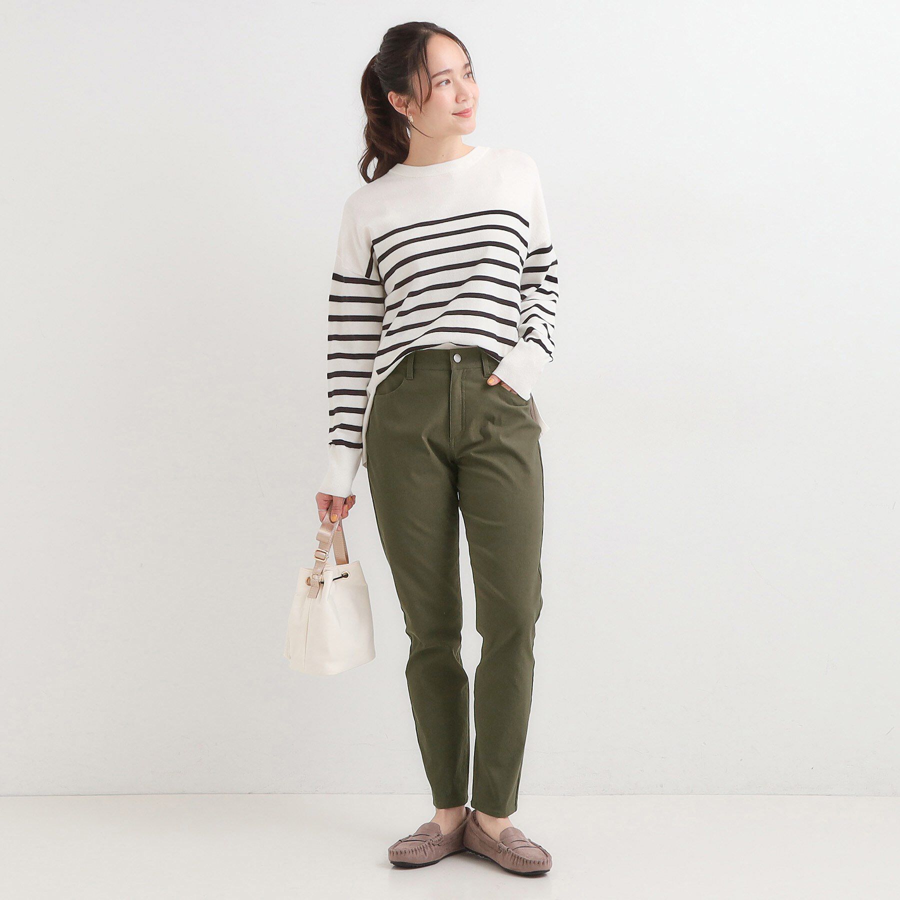 SHOO･LA･RUE「【洗濯機可/S-LL】フィット感が心地よい ハイパーストレッチスキニー裏起毛」|その他|