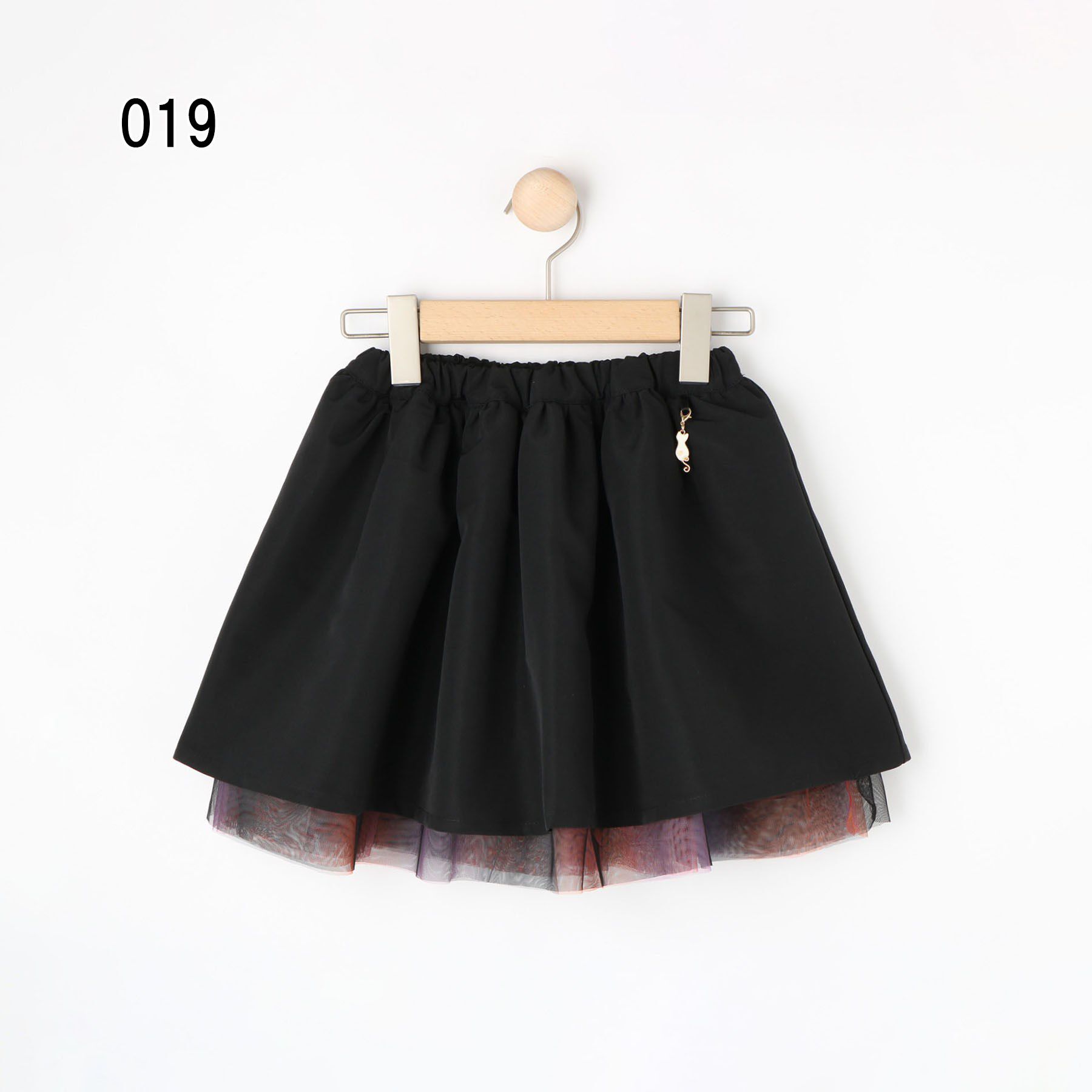 SHOO･LA･RUE「【100-150cm】リバーシブルチュールスカート」|スカート|