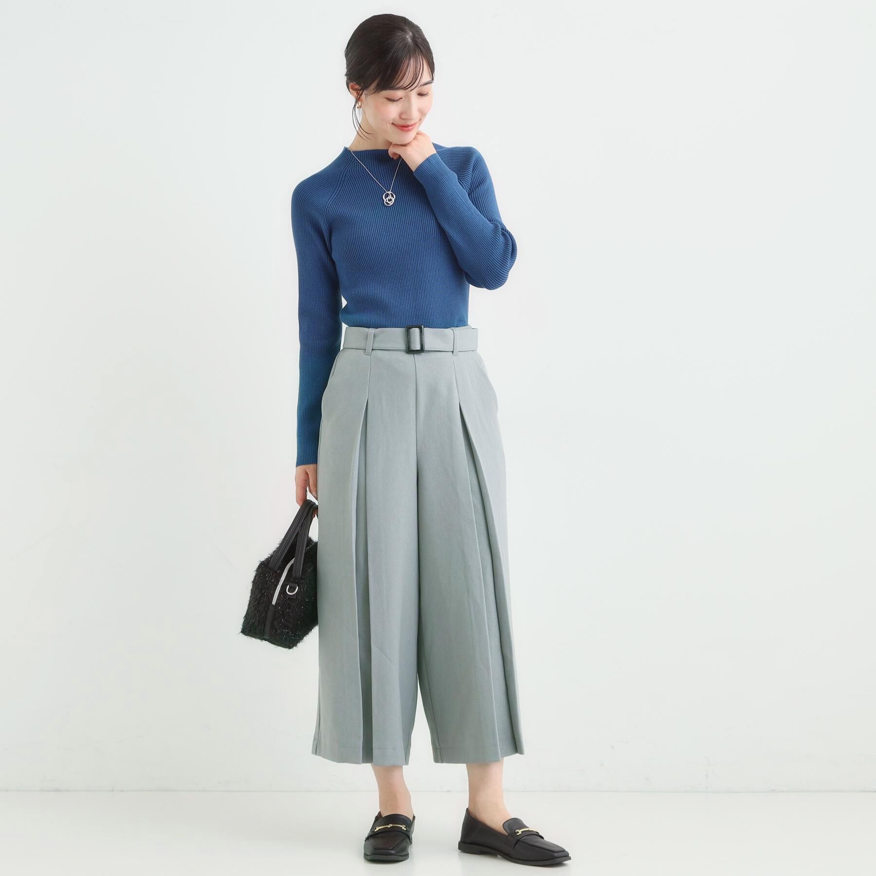 SHOO･LA･RUE「【着丈選べる/S-LL】スタイルアップが叶う ベルト付きワイドパンツ」|その他|