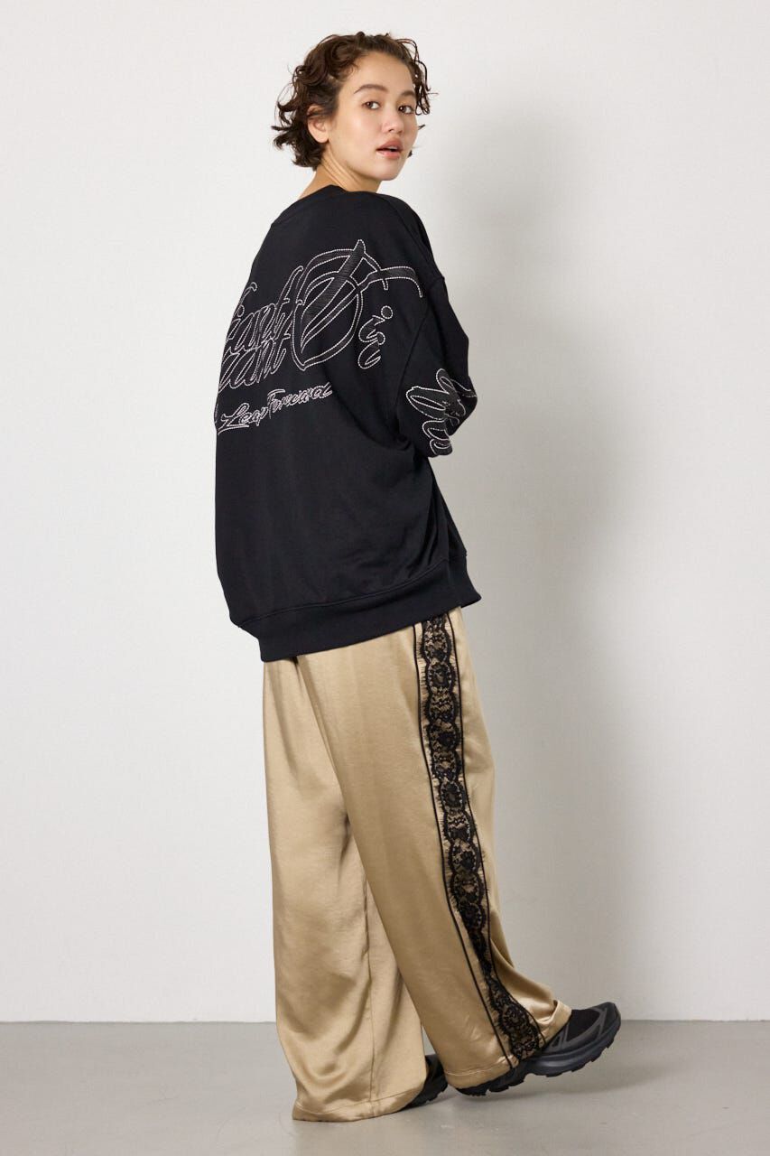 RODEO CROWNS「leather look pt スウェットトップス」|パーカー|