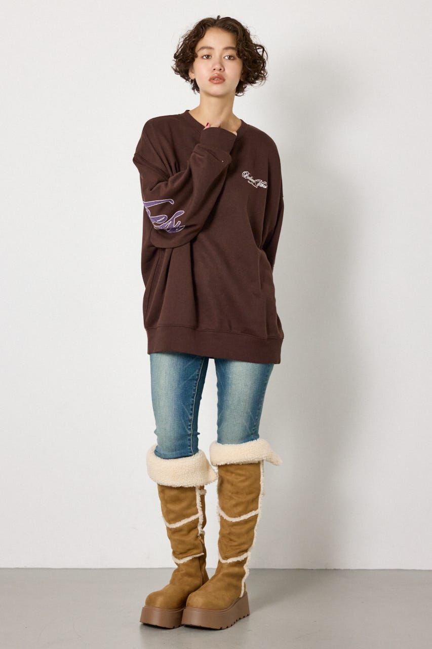RODEO CROWNS「leather look pt スウェットトップス」|パーカー|