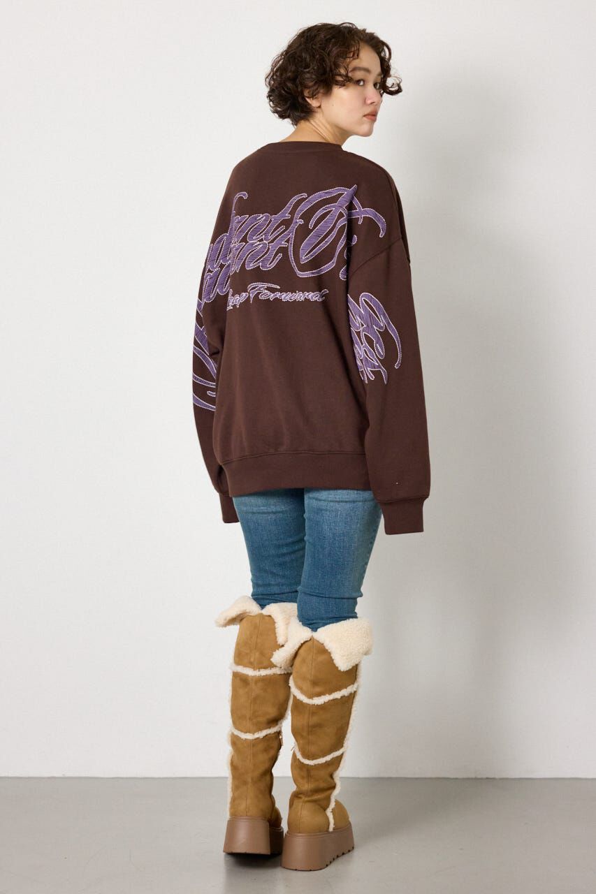 RODEO CROWNS「leather look pt スウェットトップス」|パーカー|