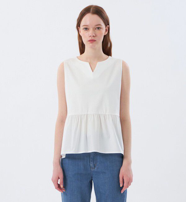 MACKINTOSH PHILOSOPHY「ノースリーブペプラムブラウス」|Tシャツ・カットソー|